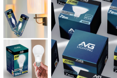 Packaging design for AVG Lighting